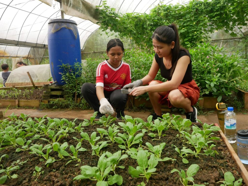 Children were schooled on food sources and sustainability during a workshop by Ground-up Initiative