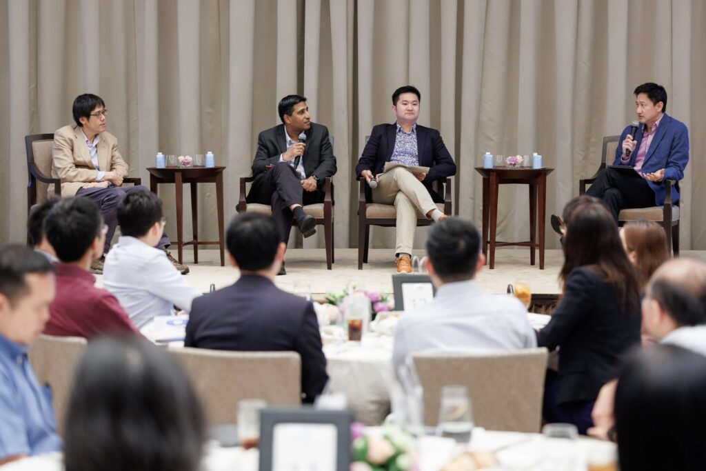 From left: Assoc Prof Walter Theseira, Dr Mathew Mathews, Dr Dennis Chia and host Steven Chia at MWS' Uncommon Dialogue: From Intergenerational Poverty to Mobility