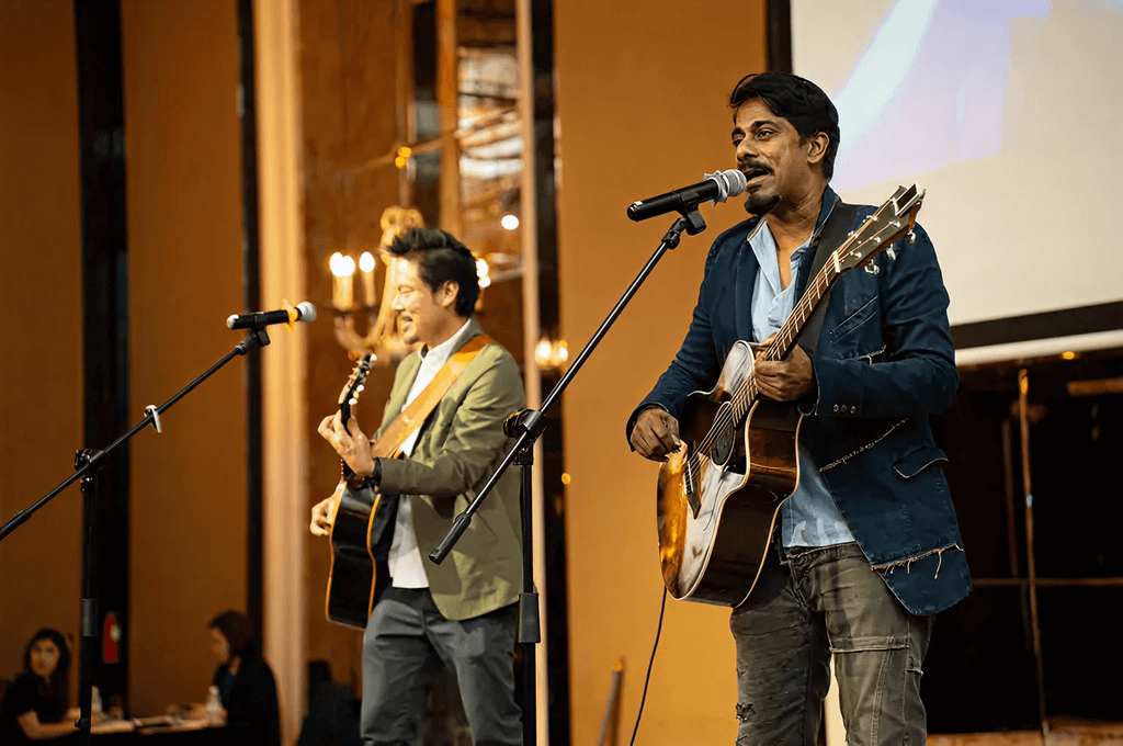 Singing duo Jack & Rai guests to a medley of songs