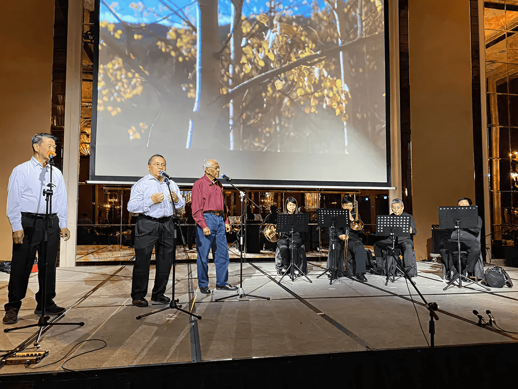 The Methodist Festival Brass Quartet put on a toe-tapping performance alongside a vocal trio from MWS Active Ageing Centre - Golden Lily@Pasir Ris