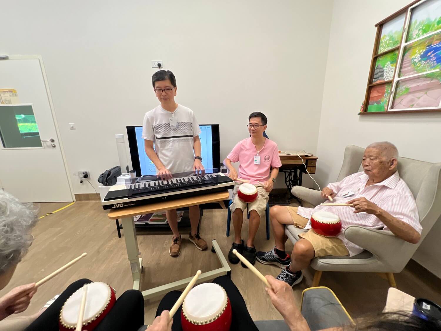 Reaching seniors through music and massage