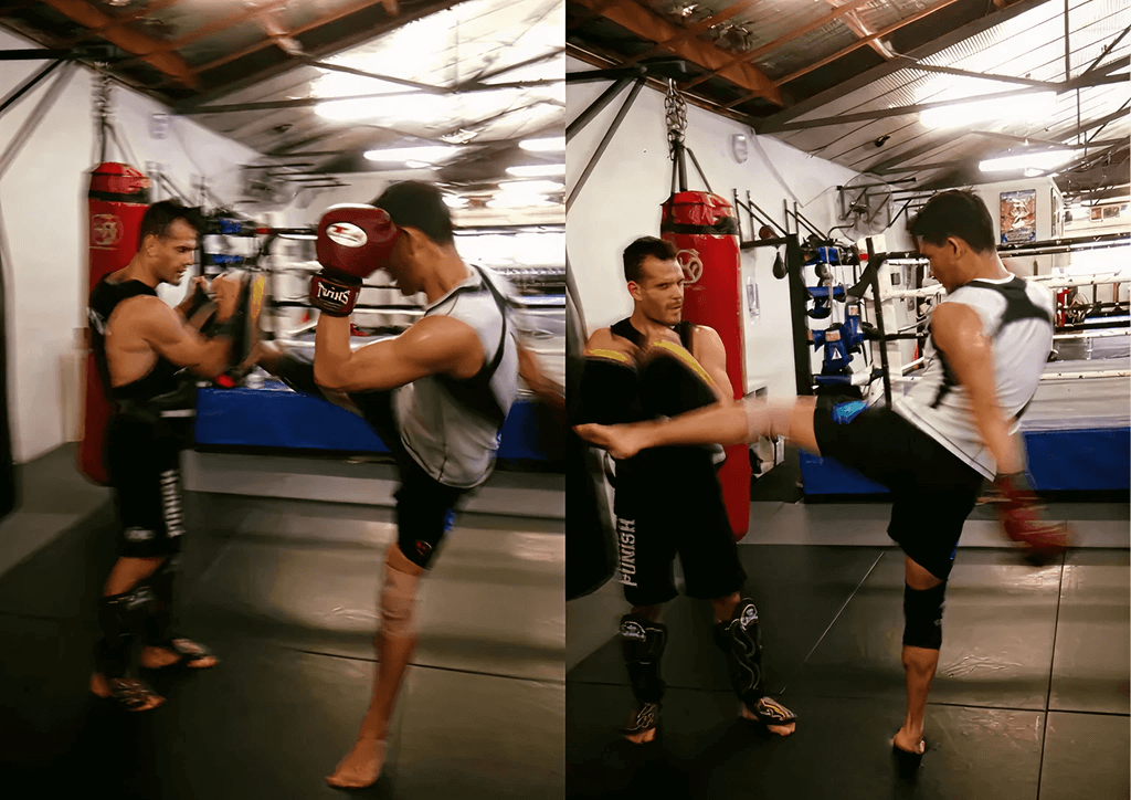 At a Muay Thai Session