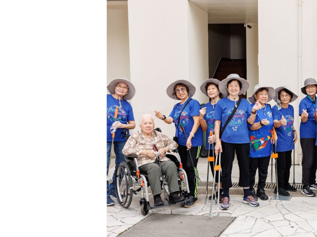 Seniors of varying mobility levels come together through Eco Kakis to care for the environment