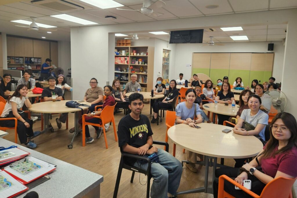 New PRs taking part in a senior outreach activity