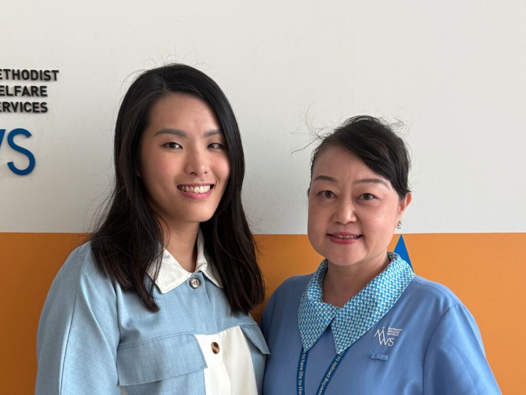 Jillyn (left) with Zhang Ran