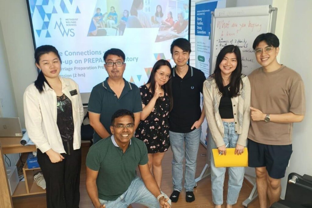 Participants with MWS facilitator Halbert (front, in green)
