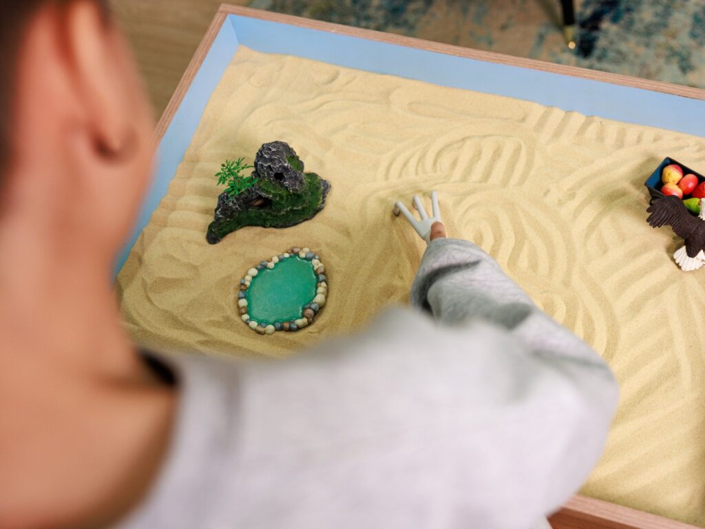 Sandplay therapy gave Kayla* a safe space to express her emotions and build greater self-awareness